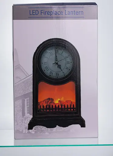 Декоративний новорічний світильник камін-годинник Yiwu з LED-підсвіткою USB CR-3-5  - фото 6