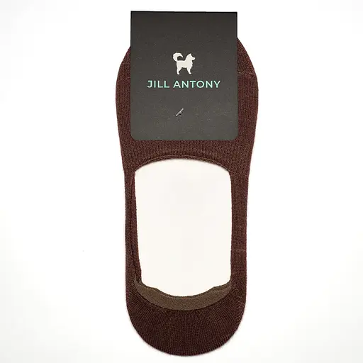 Бесшовные следы с силиконом ORGANIC cotton JILL ANTONY 39-41 men's арт. 31001 39-41, Коричневый - фото 1