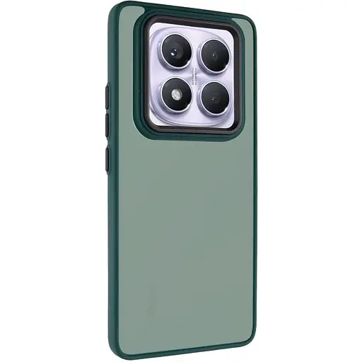 Чехол Epik TPU+PC Lyon Frosted для Xiaomi Redmi Note 14 Pro 4G Green