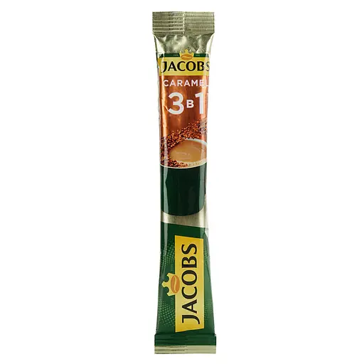 Напиток кофейный Jacobs 3 в 1 Caramel, 15 г (797980) - фото 2