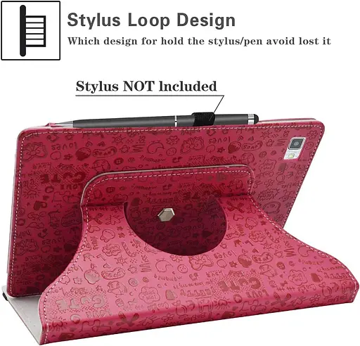 Чохол для планшета LiuShan Сумісний з чохлом, що обертається, Dragon Touch Notepad 102, що обертається на 360 градусів підставкою - фото 5