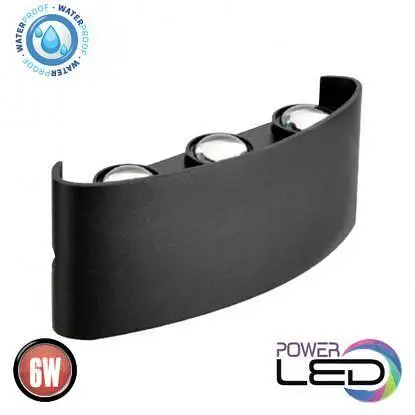 Світильник вуличний садово-парковий фасадний світлодіодний LED 6W настінний - фото 2