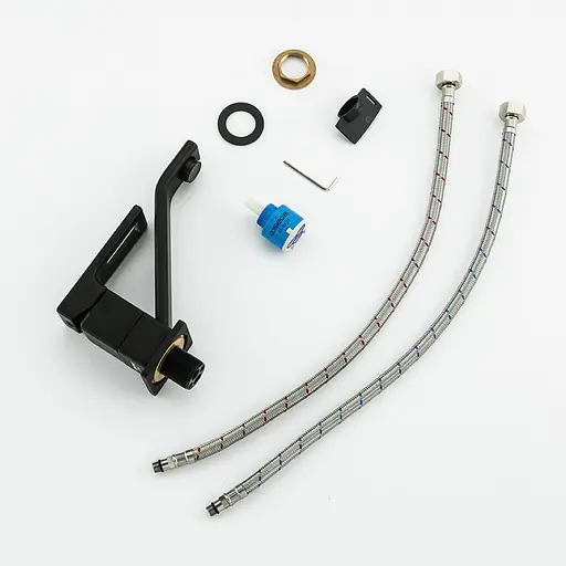 Смеситель для кухни черный Gappo 1/8 G4517-6 Черный матовый - фото 4