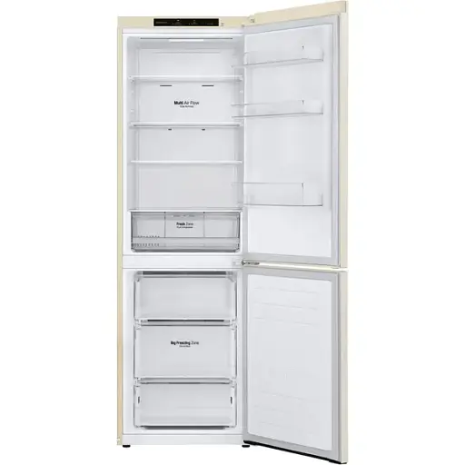 Холодильник LG с нижним морозильным отделением 186x60х68 холод.отд. 234 л мороз.отд. 107 л 2дв. А+ NF инв. диспл внутр. бежевый - фото 3