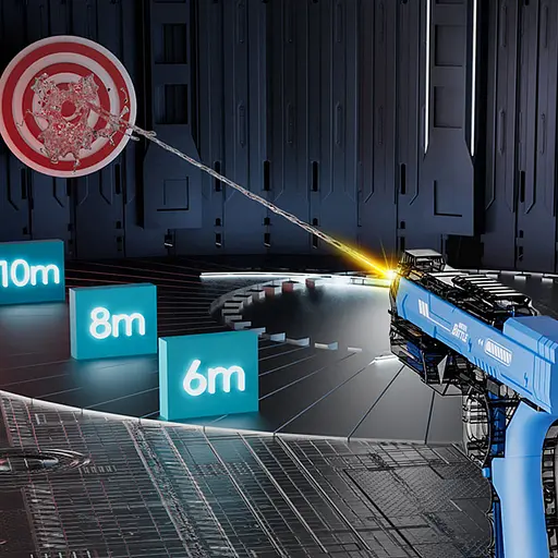 Водяний акумуляторний пістолет Water Gun 66-35 (500ml) with lithium battery Transparent blue - фото 4