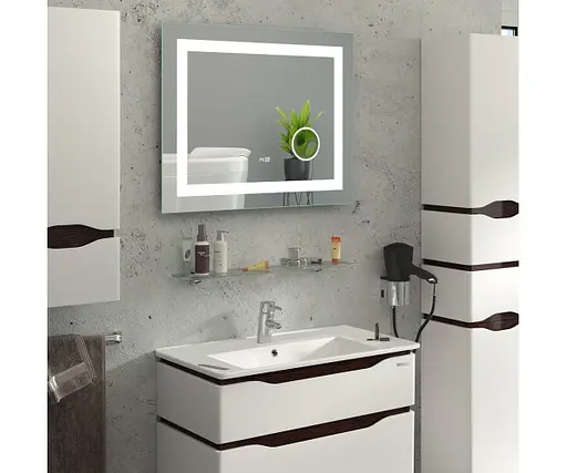 Тумба підлогова Sanwerk Алесса 70 венге з умивальником Qtap (MV0000874) Венге - фото 2