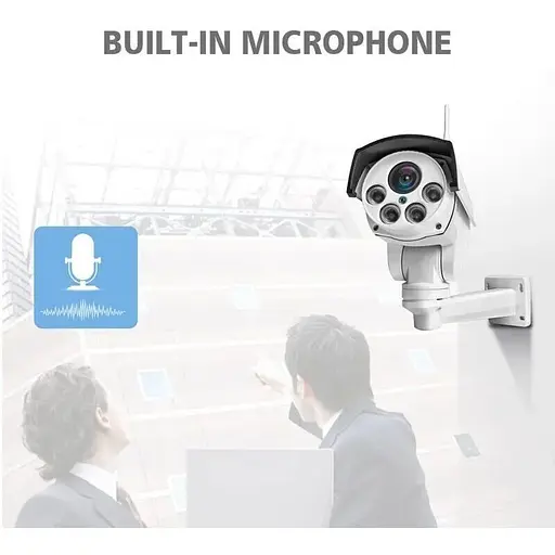 Камера вулична Boavision B989W поворотна PTZ з 5Х наближенням Wifi 5 Мп (100652) - фото 4