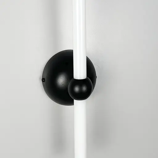 Лінійне бра у чорному корпусі з одним кріпленням 45 см Арт. WJ 023/430-1 BK Line F - фото 5