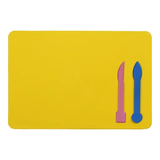 Дощечка для пластиліну, 2 стека, жовта