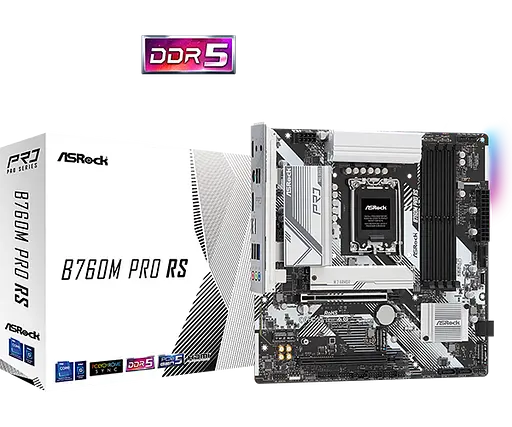 Материнская плата ASRock B760M Pro RS LGA 1700 (B760M PRO RS) Б/У
