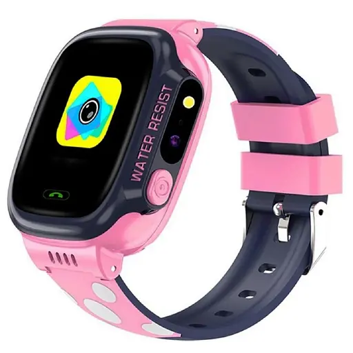 Детские смарт-часы Baby Smart Watch Y92 Wi-Fi GPS розово-синий - фото 1