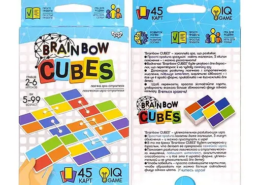Настольная игра Danko Toys Brainbow Cubes (G-BRC-01-01) - фото 2
