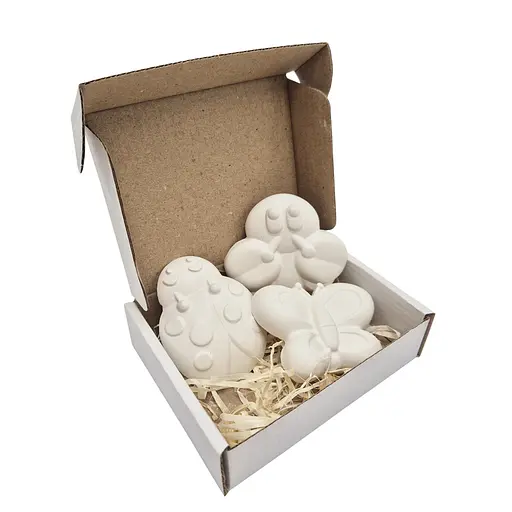 Гипсовые фигурки для декорирования "Волшебные насекомые" GipsOk gips005, 3 фигурки - фото 1