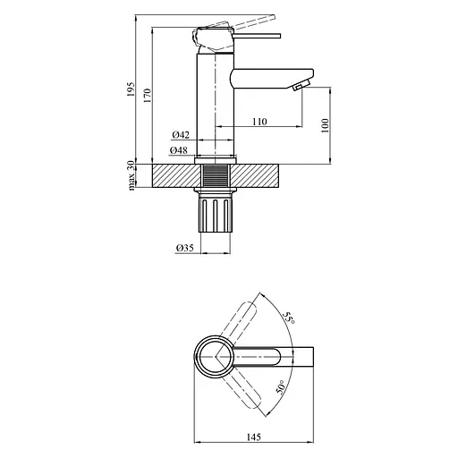 Змішувач для раковини Agua Elposo - INOX010CR (CV035460) - фото 9