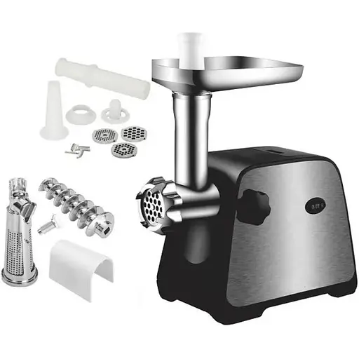 Мясорубка Domotec MS-2026 3 в 1 с функцией реверса и соковыжималкой Зеленая 4500 Вт - фото 1