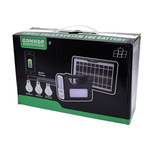 Кемпинговый аккумуляторный фонарь (станция) BL-80172 + солнечная панель + 3 лампы + Power Bank (4 режима) - фото 7