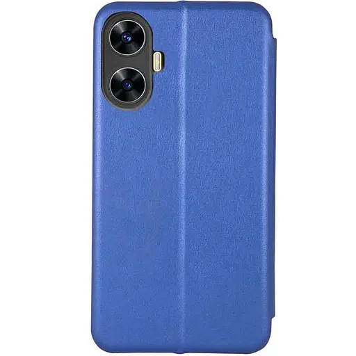 Кожаный чехол-книга Classy для Realme C55 Синий - фото 3