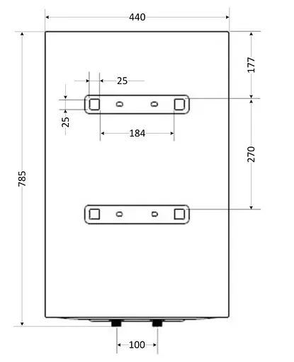 Водонагреватель электрический Aquatronic, 2 кВт, сухой ТЭН, 80 л универсальный, цилиндрический, белый (Round D804620 B4) - фото 12