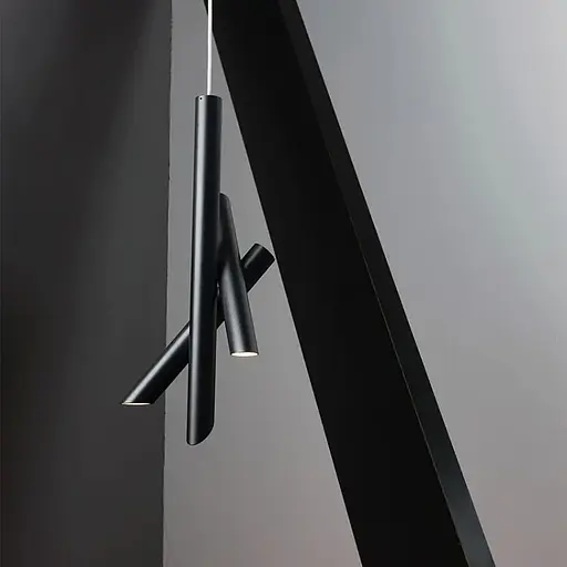 Светильник TUBES в черном корпусе в стиле модерн Line F Арт. MJ102 3 BK - фото 1