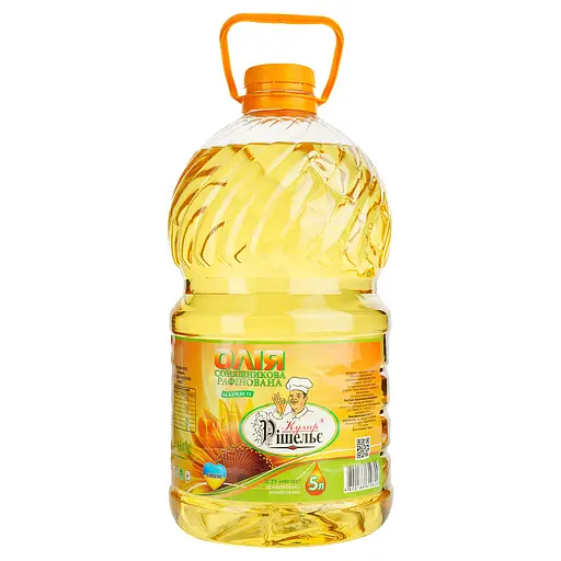 Уцінка. Олія соняшникова Кухар Рішельє рафінована 5 л