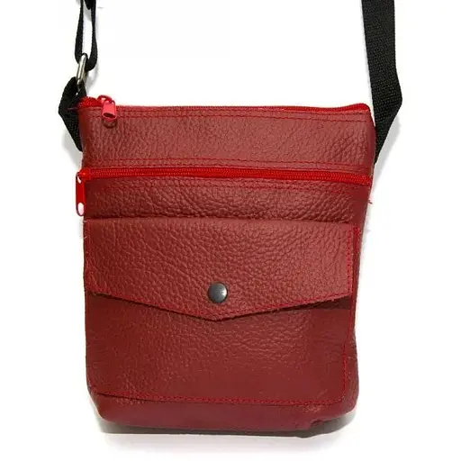 Шкіряна сумка на плече Gofin 20х22 см sum0009924 - фото 1