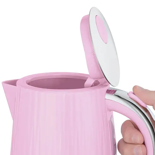 Russell Hobbs Электрочайник Eden, 1.7л, нержавеющая сталь, пластик, малиновый - фото 3