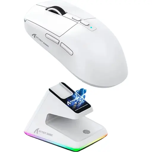 Миша Attack Shark X6 Wireless White [137545] - фото 2