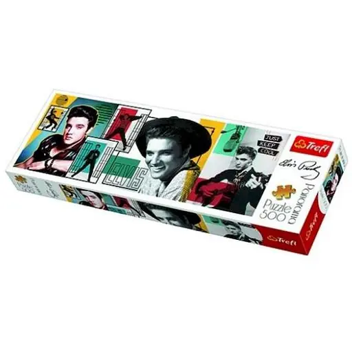 Пазл Trefl Коллаж Элвис Пресли 500 эл. панорама (29510)