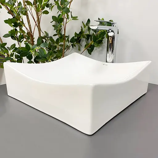 Умивальник VBI Viareggio S white накладний VBI-016200, Білий - фото 5