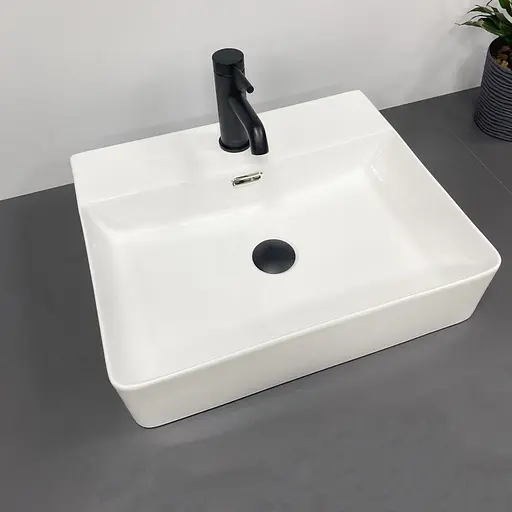 Умивальник VBI Bitonto white накладний підвісний VBI-015700, Білий - фото 4