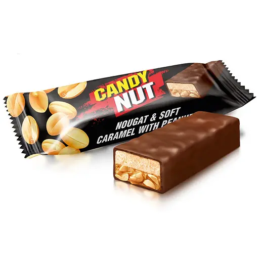 Уцінка. Цукерки Roshen Candy Nut нуга і м'яка карамель з арахісом 1 кг - фото 3