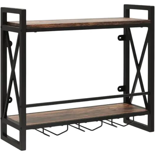 Настенный винный стеллаж Costway Lagom в стиле Loft