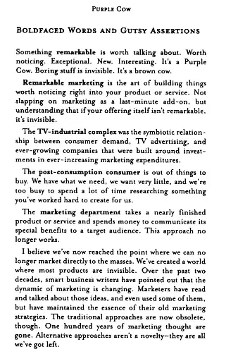 Purple Cow: Transform Your Business by Being Remarkable - фото 8