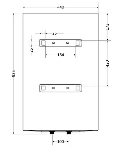Водонагрівач електричний Aquatronic, 1500 Вт, мокрий ТЕН, 100 л універсальний, циліндричний, білий (Round W1004615 B4) - фото 13