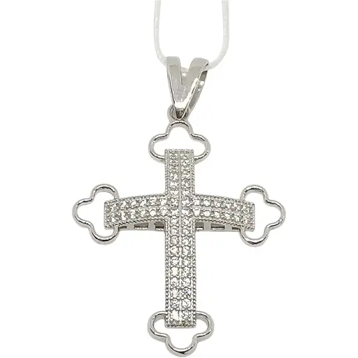 Золотий хрестик Favoritum з фіанітами. 711045_2Б