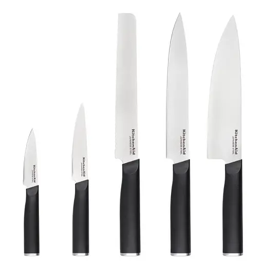 Набір ножів з підставкою KitchenAid Classic 5 предметів і точило (KE5PSTANOBG) - фото 2