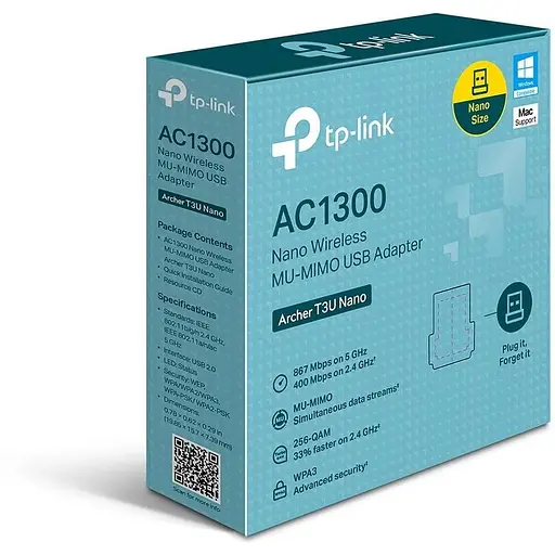 WiFi-адаптер TP-Link Archer T3U nano AC1300 USB2.0 nano - фото 6