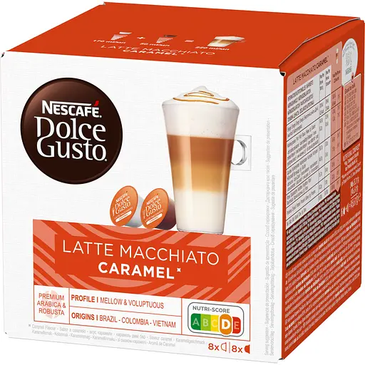 Уцінка. Кава в капсулах NESCAFE Dolce Gusto Latte Macchiato Caramel 16 шт. 145.6 г - фото 3