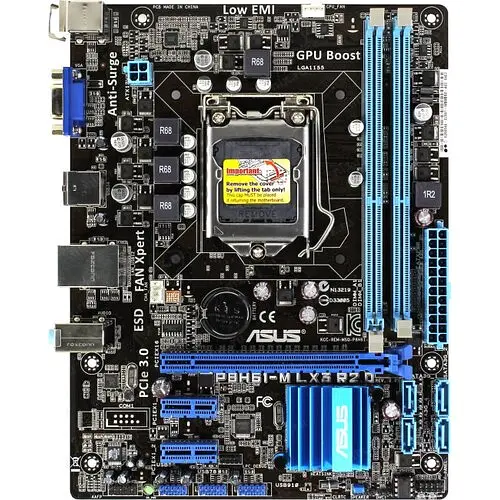 Материнская плата ASUS P8H61-M LX3 R2.0 (P8H61-M LX3 R2.0) (Socket 1155, Intel H61, Micro-ATX) Б/у - фото 1