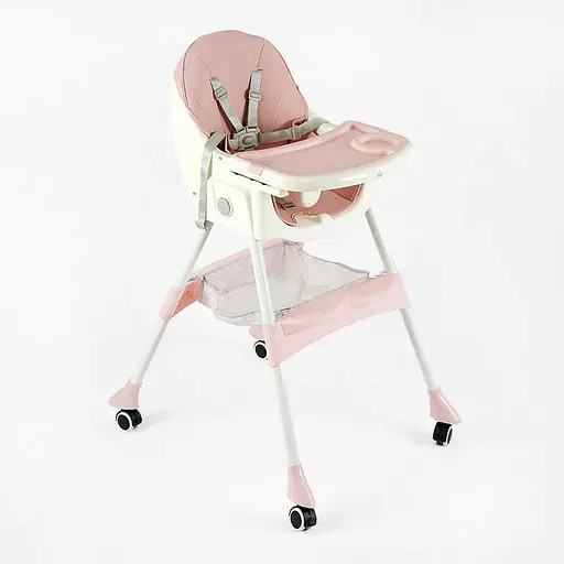 Стульчик для кормления Toti, стальная конструкция, PU ткань, 4 колеса, съемный столик, FR-30608 - фото 2