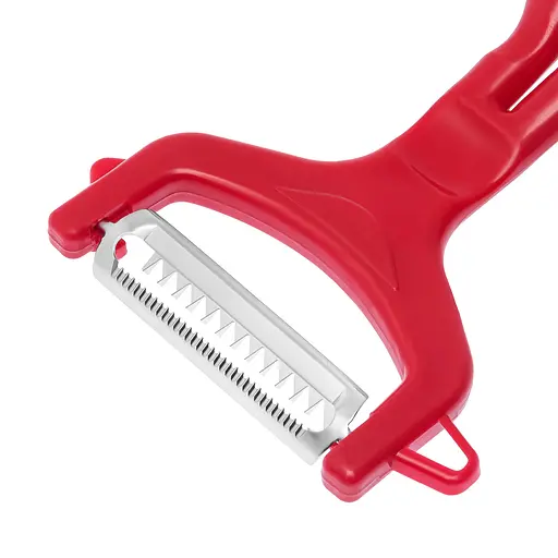 Ніж для нарізки соломкою овочів та фруктів (для корейської моркви) 13 см, Kitchette Червоний 83879 - фото 4