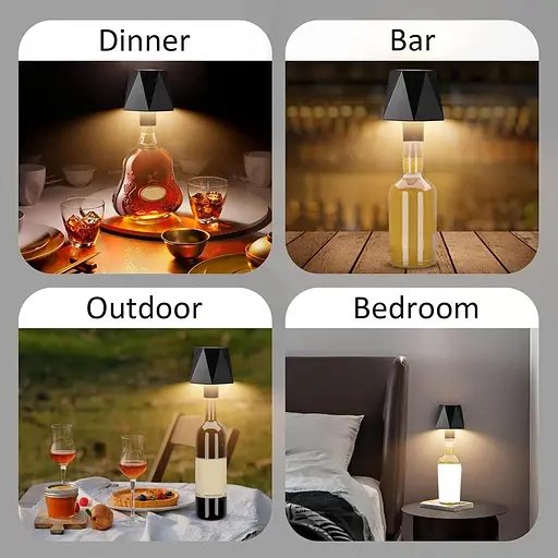 Светодиодный светильник для бутылки вина с регулируемой яркостью водонепроницаемый - фото 7