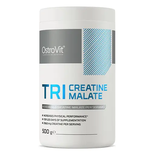 Креатин Tri Creatine Malate 500 грамм Земляника OstroVit fit0024286