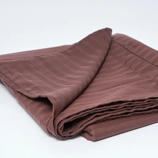 Простирадло Moon&Star Warm Espresso Satin Stripe Gold Люкс 110х160 см (MS-860000260) - фото 1