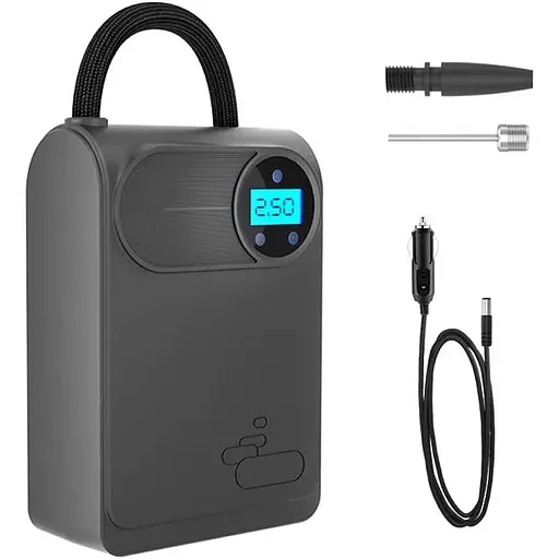 Портативний повітряний компресор HELEMIY для накачування шин