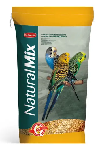 Повседневный корм для волнистых попугаев Padovan NaturalMix Cocorite 20 кг (PP00757) - фото 1