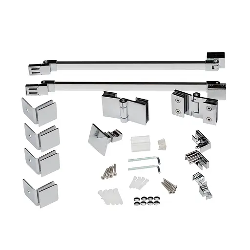 Душевая кабина Qtap Capricorn CRM10128RC6 12 0x80 см, стекло Clear 6 мм, покрытие CalcLess без поддона, Хром, Универсальная, прозрачная - фото 9