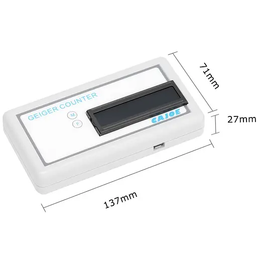 Дозиметр радіації побутовий радіометр, лічильник Гейгера Cajoe GMV2, на змінних акумуляторних батареях (100726) - фото 6