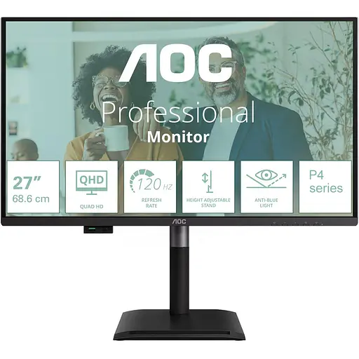 Монітор AOC 27" Q27P4CV QHD IPS 120Hz (Q27P4CV) - фото 1