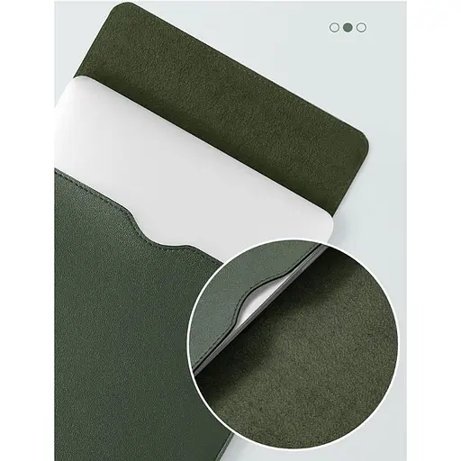 Чохол-конверт для ноутбука 15" Bubm Vertical Liner Bag Protective Sleeve екошкіра рожевий - фото 3